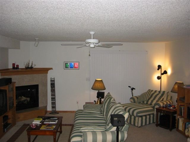 His new living room
